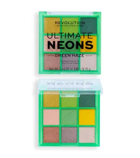 Revolution - *Artist Collection* - Mini paleta de sombras Ultimate Neons - Green Haze