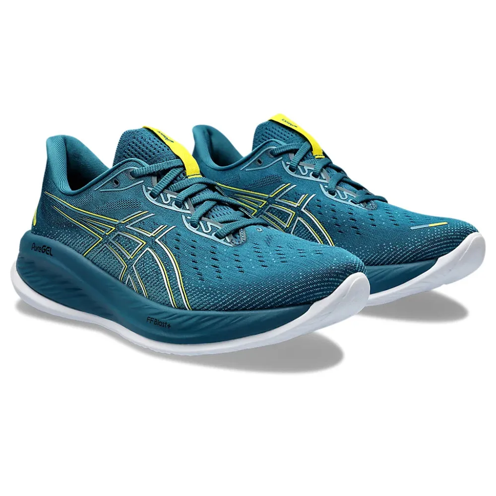 ASICS Men's Gel-Cumulus 26 Running Shoe (Evening Teal/Bright Yellow)