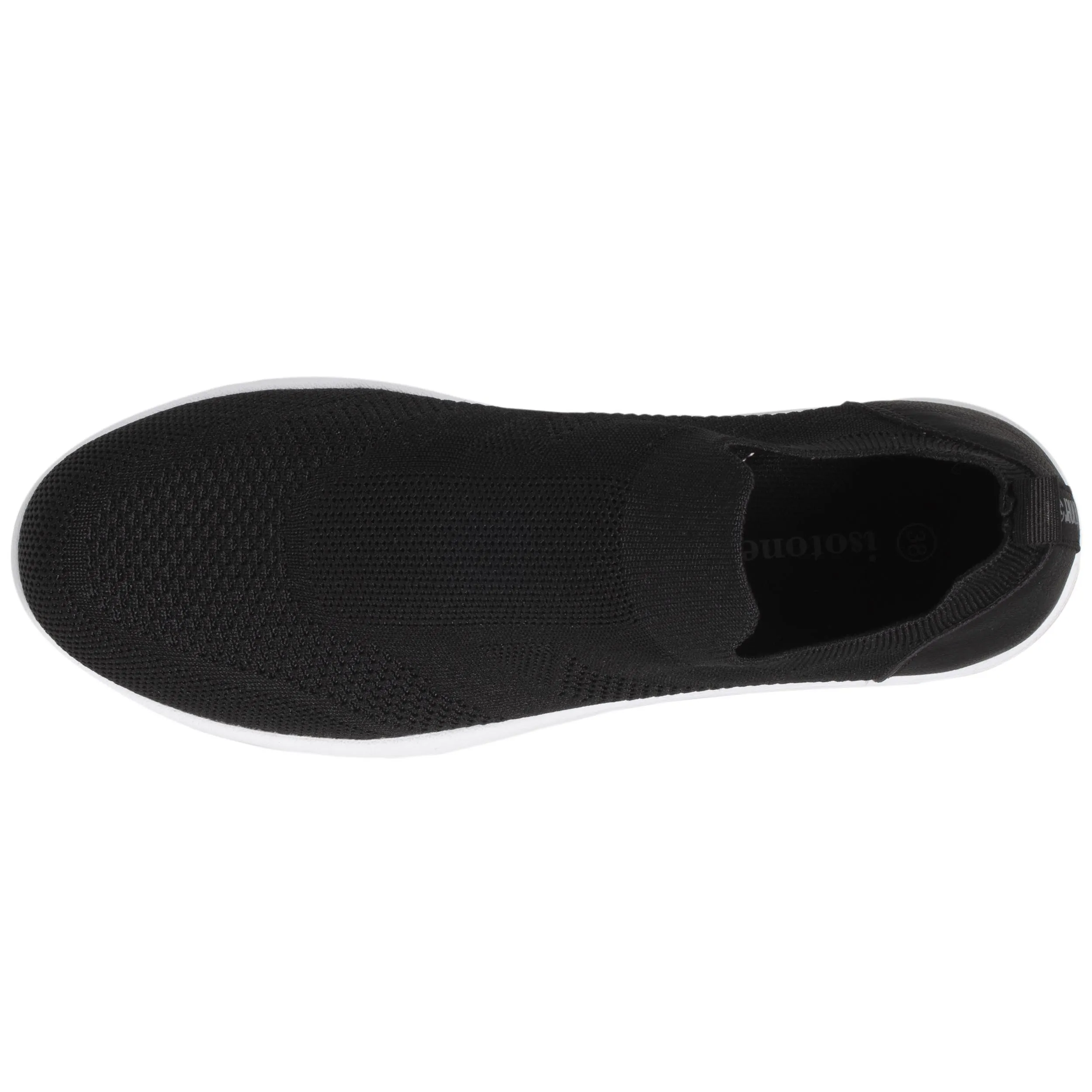 Baskets Confort Femme Slip-on Noir