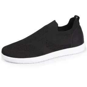 Baskets Confort Femme Slip-on Noir