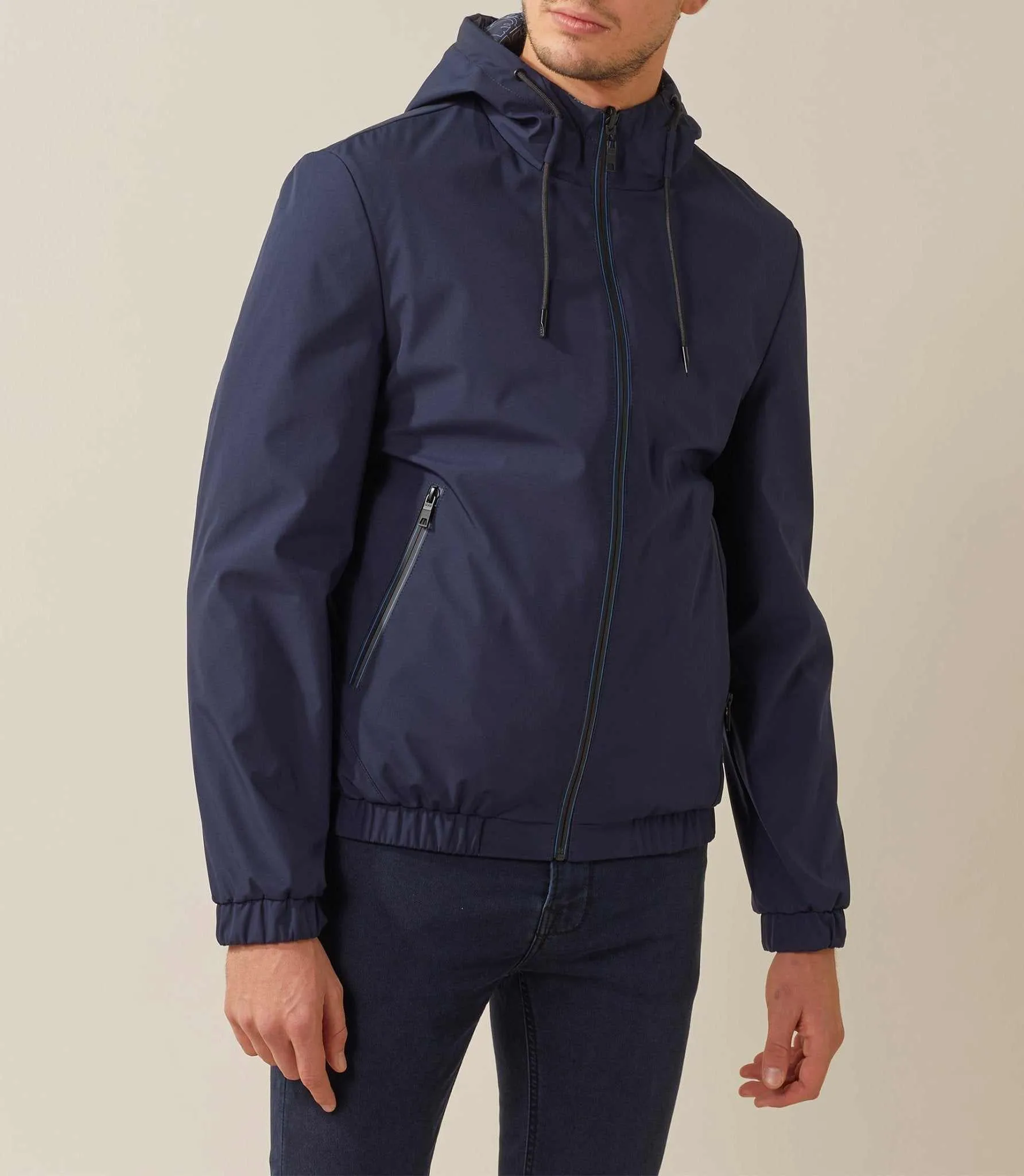 Blouson léger réversible marine "Ken"