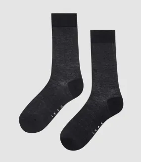 Chaussettes fil d'Ecosse noir RSEY