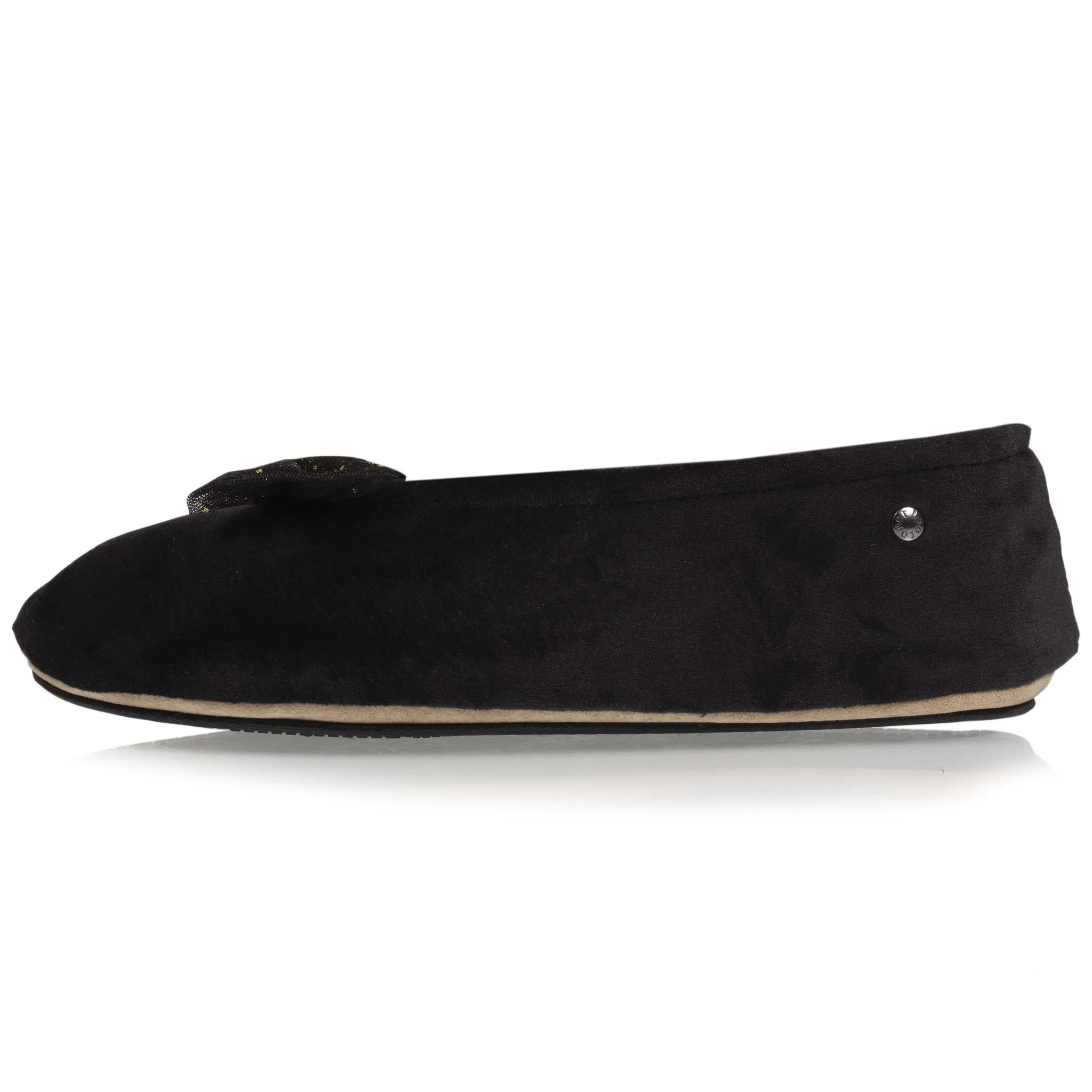 Chaussons ballerines Femme Nud Précieux Noir