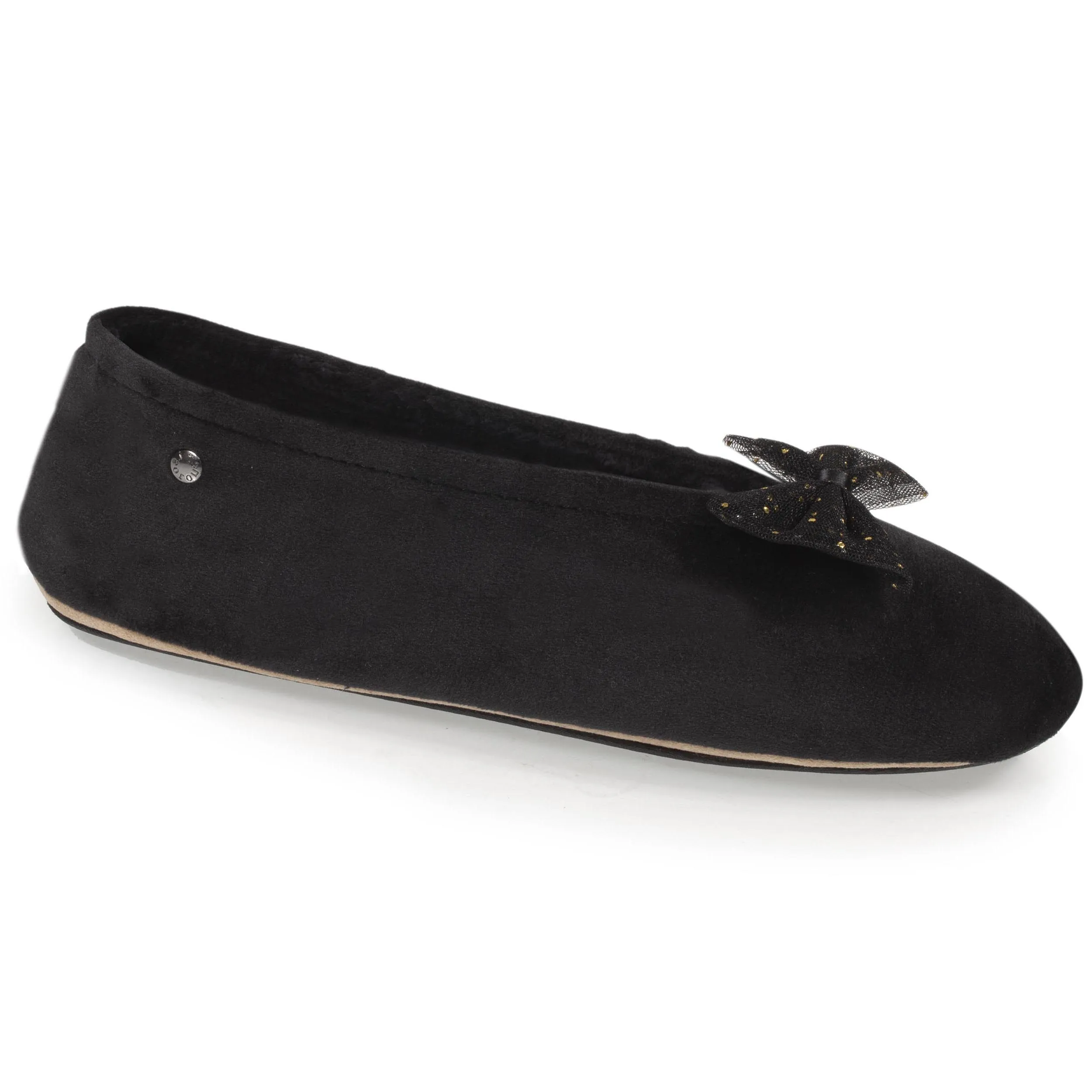 Chaussons ballerines Femme Nud Précieux Noir