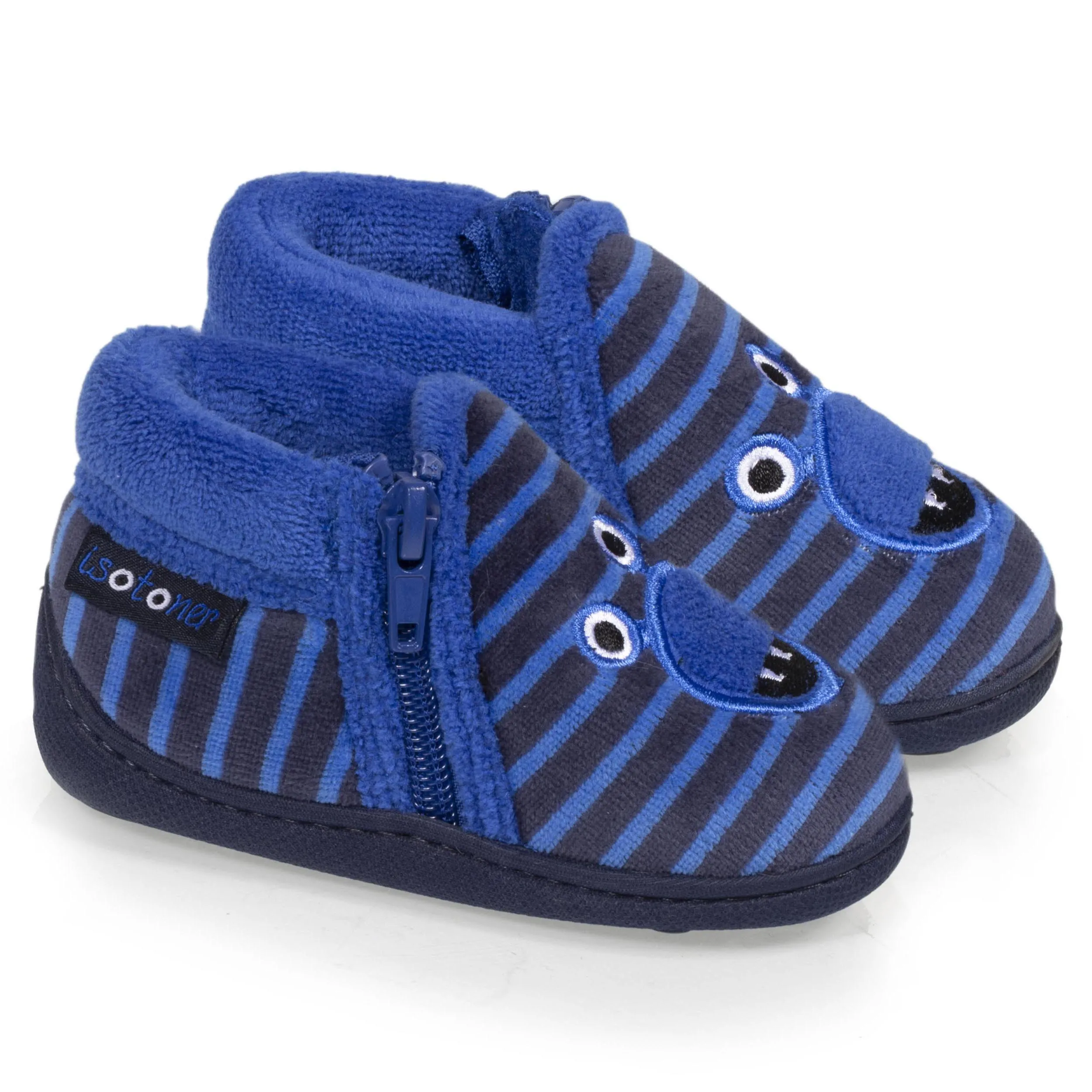 Chaussons bottillons zip Bébé Monstre