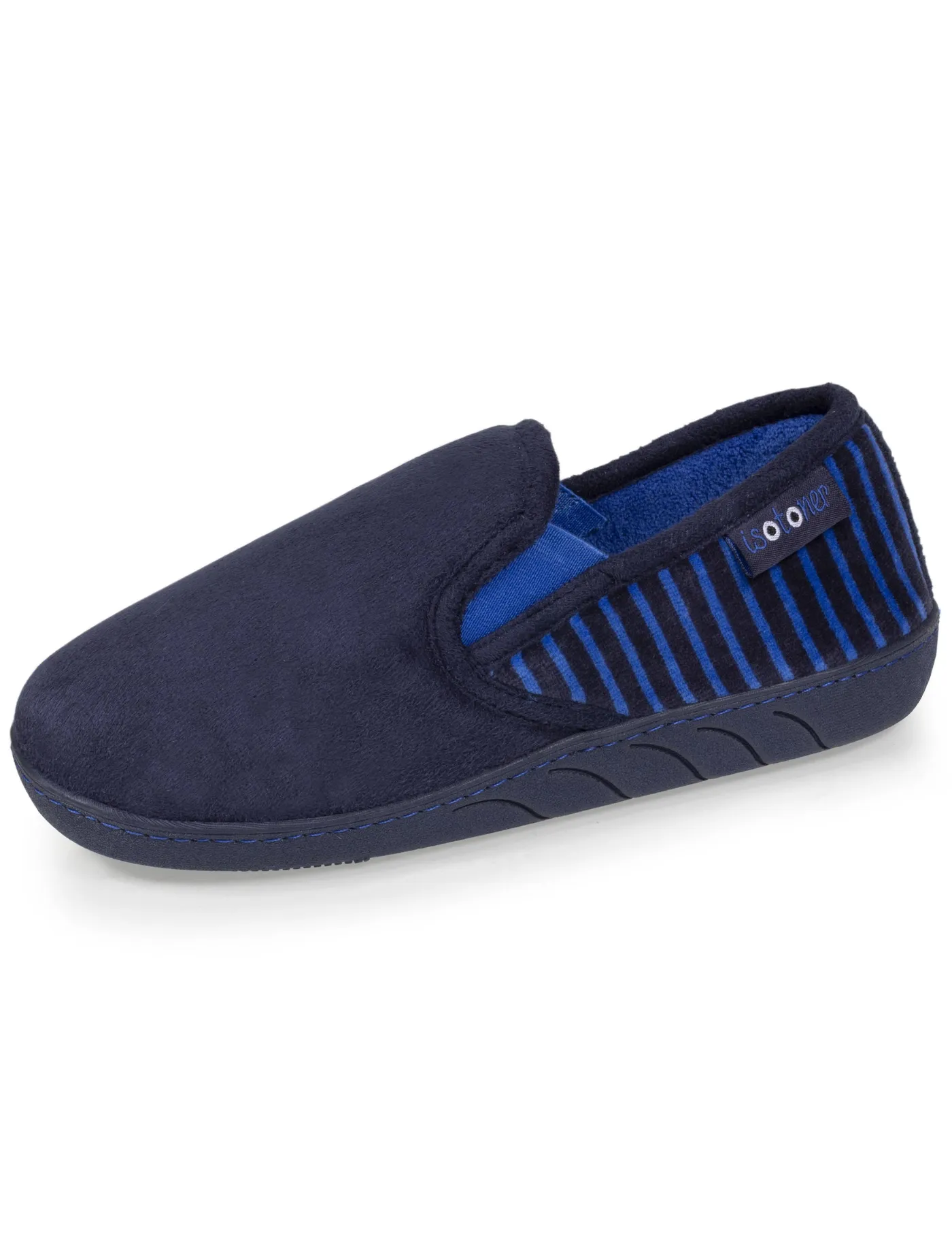 Chaussons mocassins Junior rayées Marine