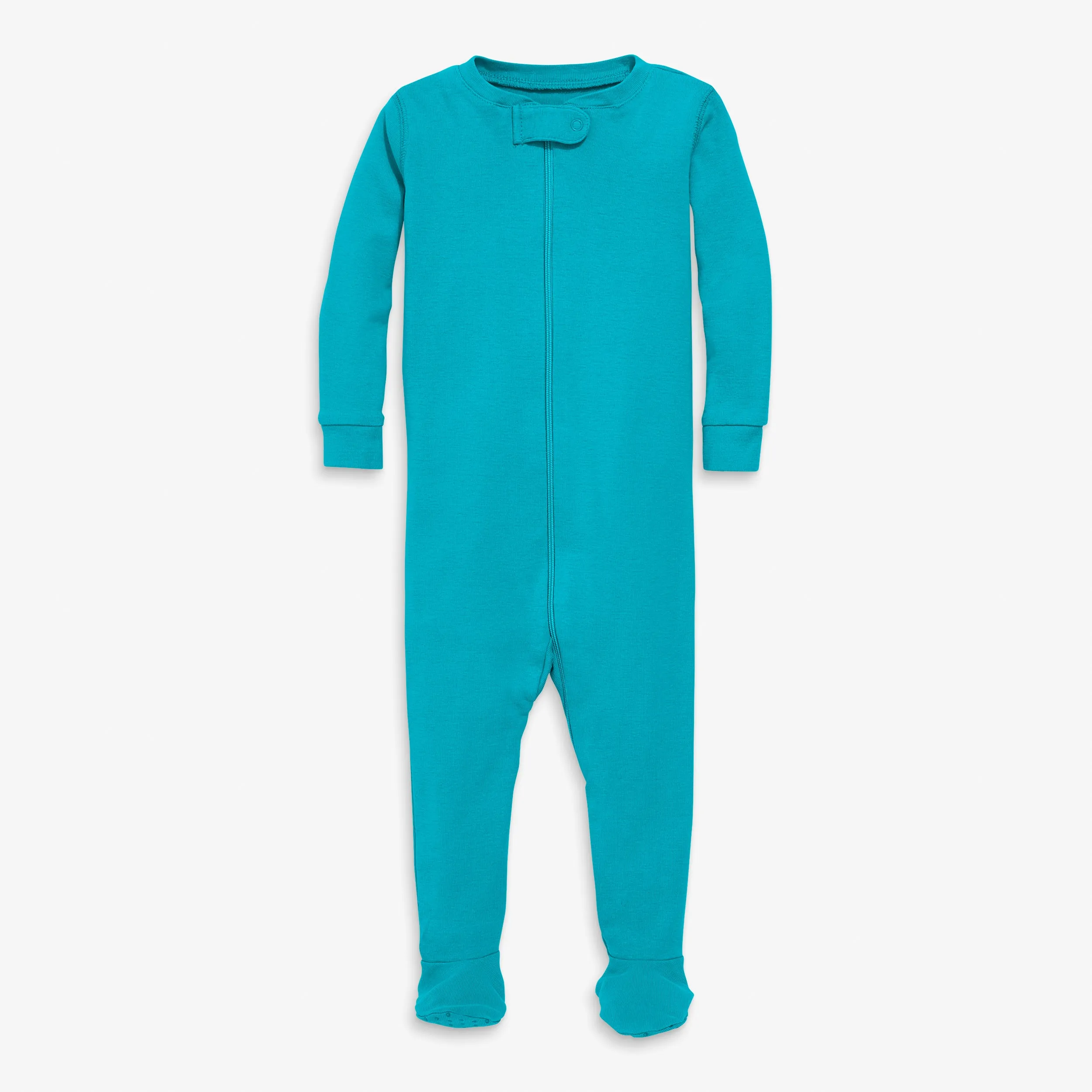 Clearance organic zip footie in seasonal colors