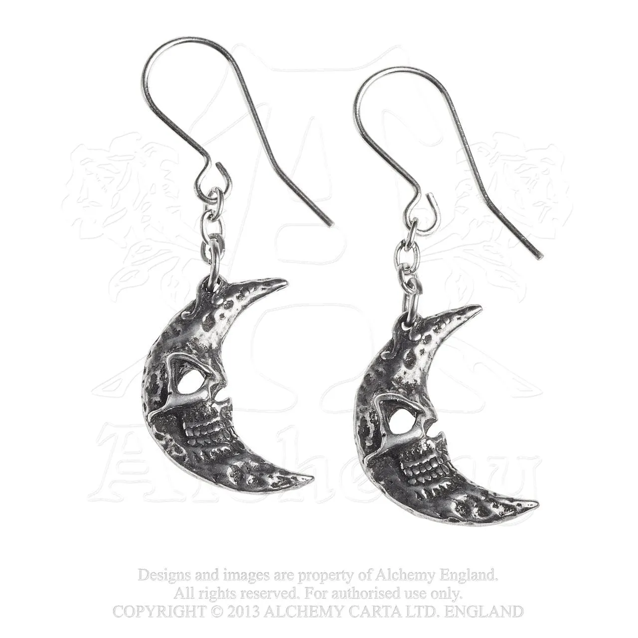 Crescens Tragicom Moon Earrings