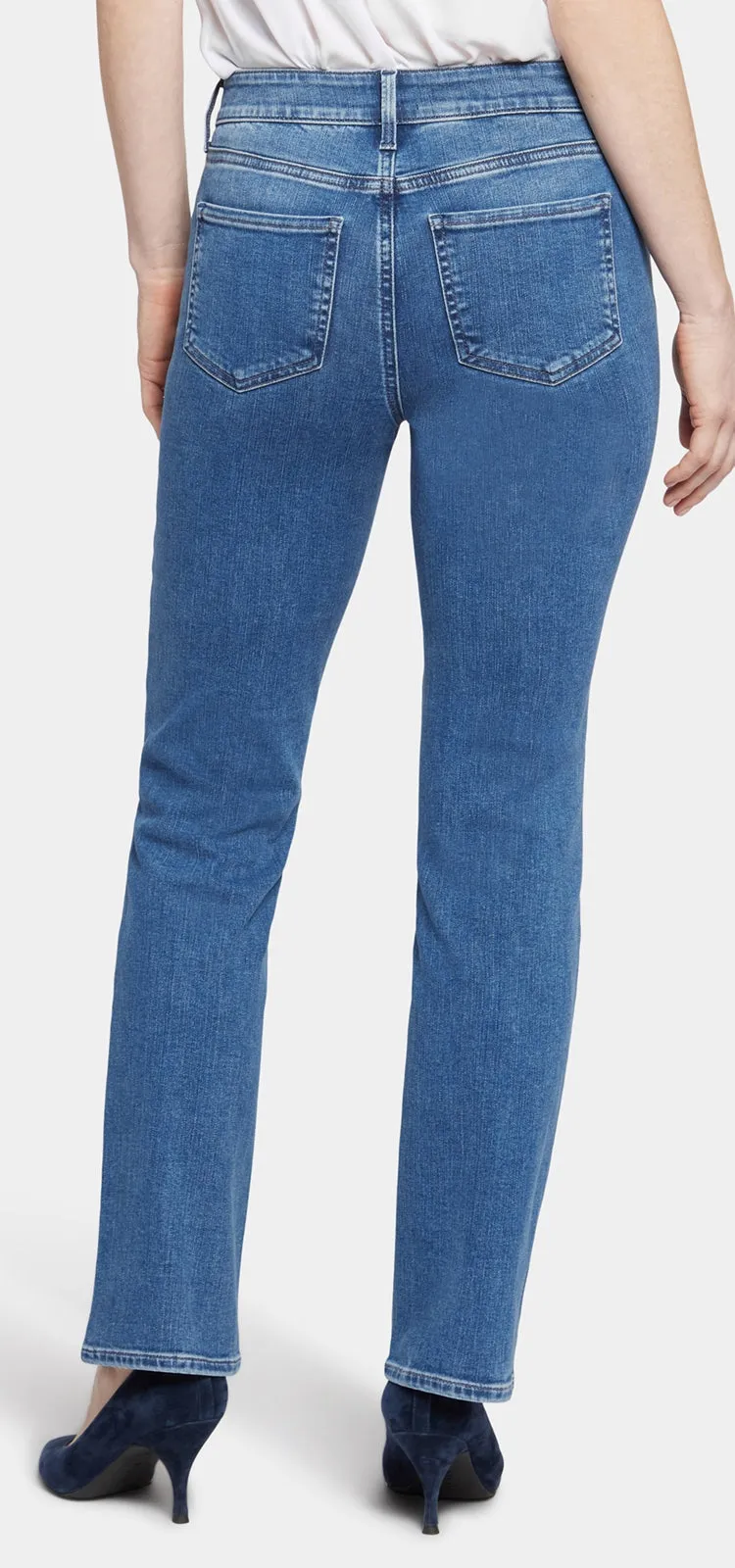 Ellison High Rise Straight Mediumblauw Premium Denim | Stunning