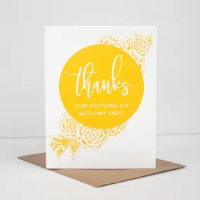 funny thank you card, card for bridesmaid, friend thank you card