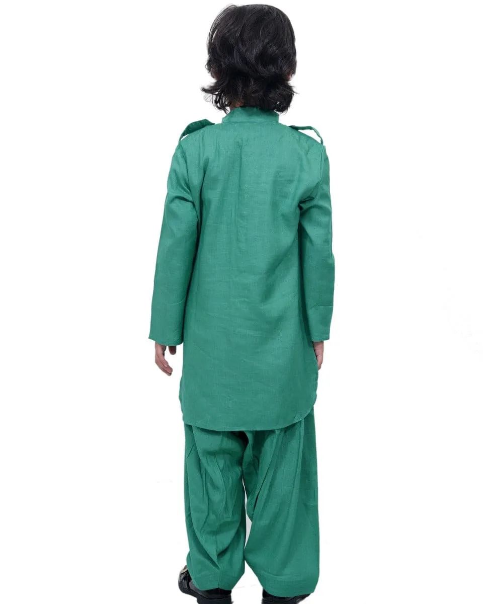 Green Kurta Patiala