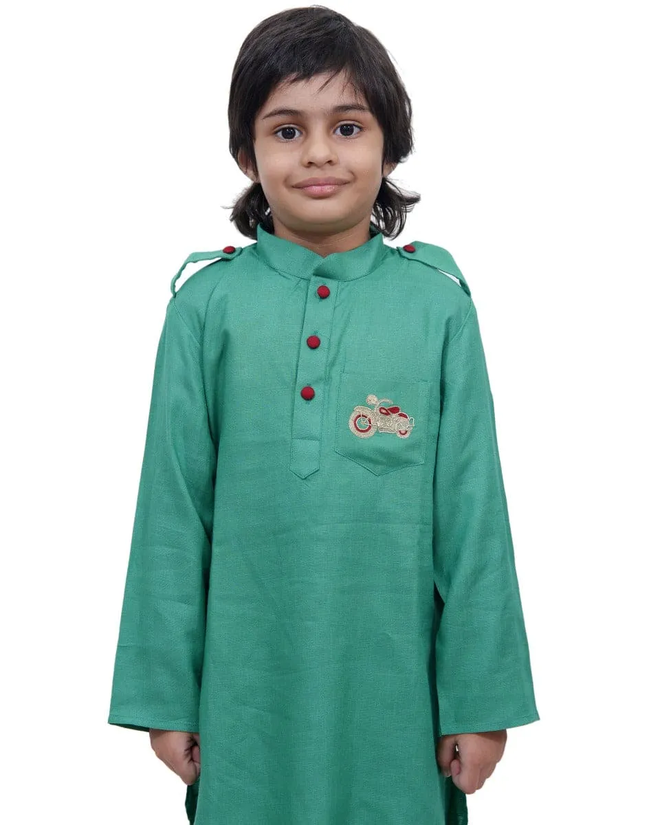 Green Kurta Patiala