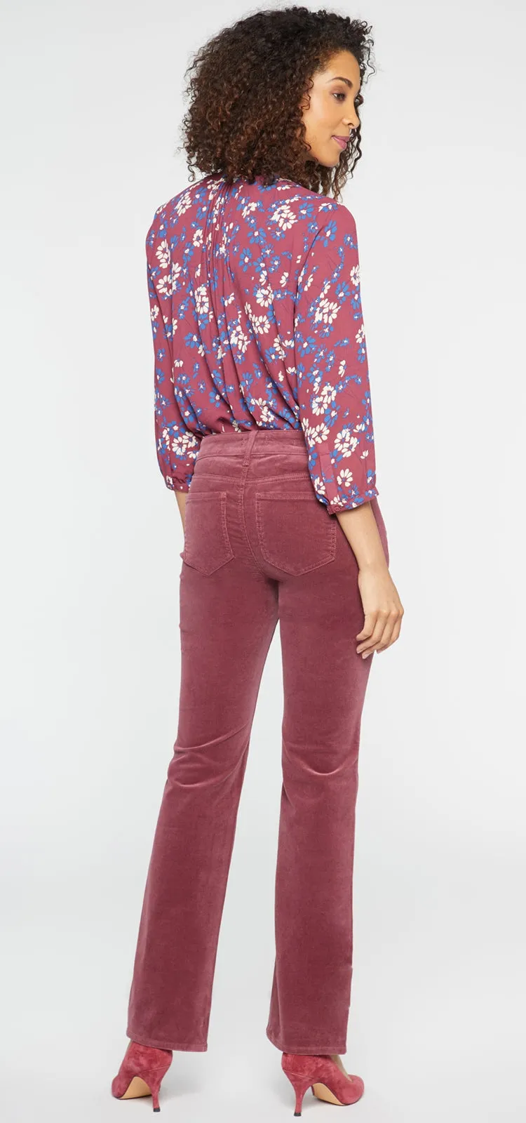 Marilyn Straight Corduroy Broek Rood | Husk