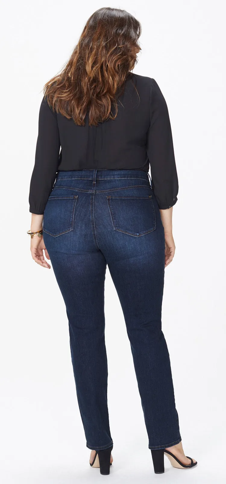 Marilyn Straight Jeans Mediumblauw Premium Denim (Plus) | Quinn