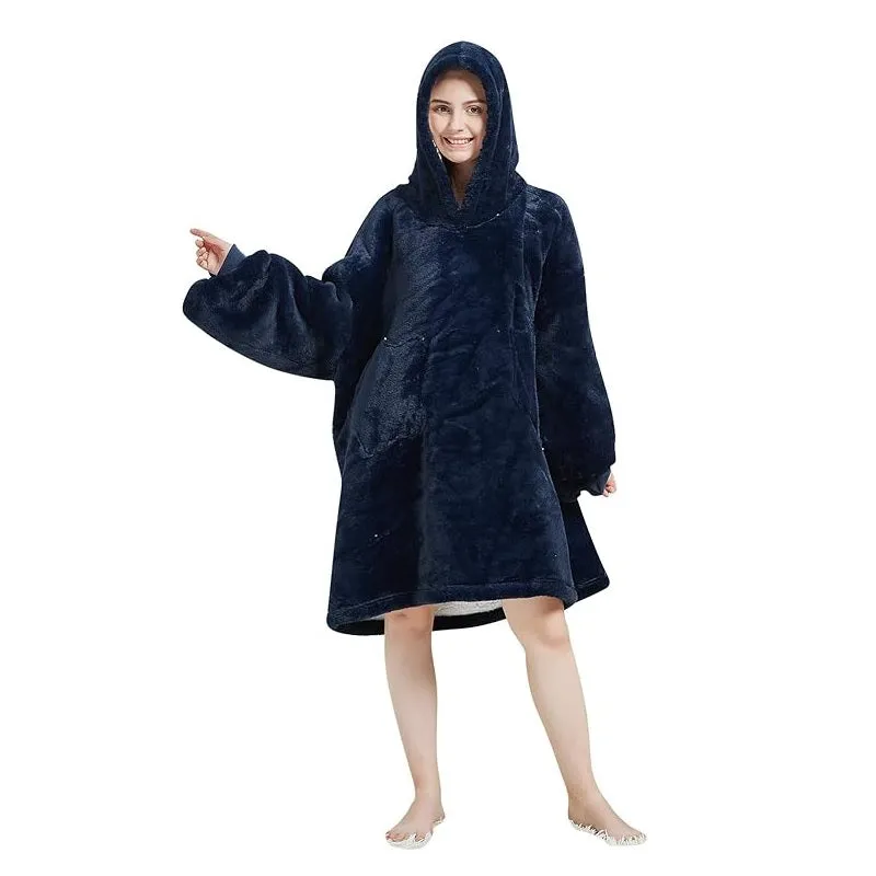 My Snuggy - Adult Dark Blue Hoodie Blanket