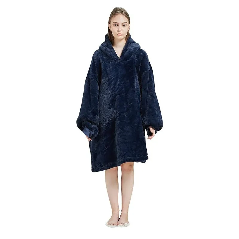 My Snuggy - Adult Dark Blue Hoodie Blanket