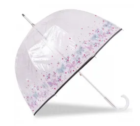 Parapluie Cloche Transparent Isotoner 09496 Papillons/Fleurs