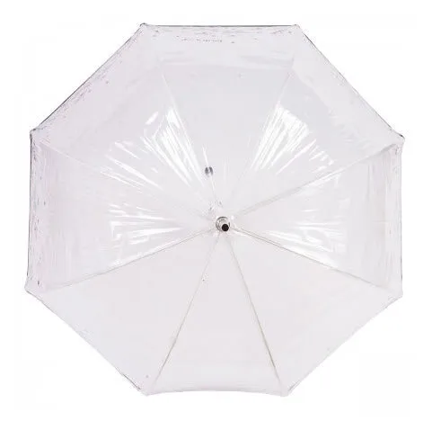 Parapluie Cloche Transparent Isotoner 09496 Papillons/Fleurs