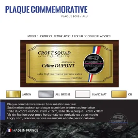 Plaque Décorative Personnalisée CROFT SQUAD