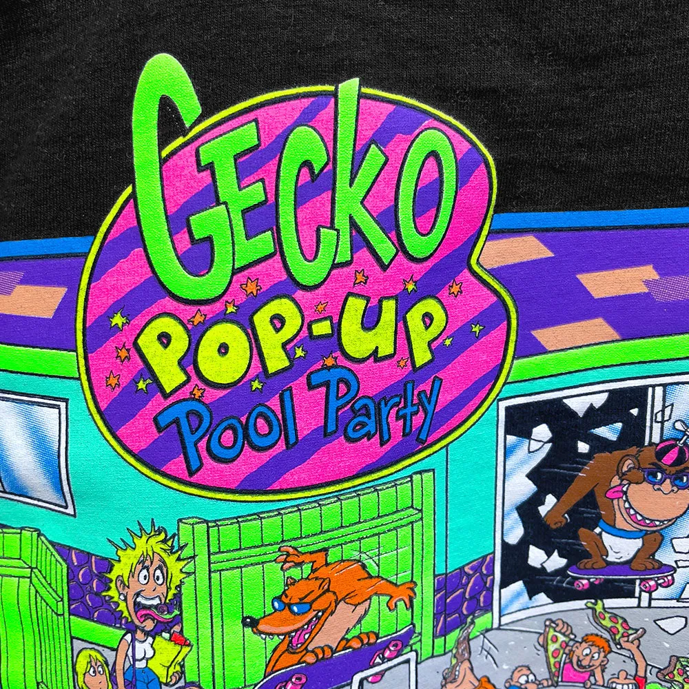 Pop-Up Pool Party Black Beefy Tee