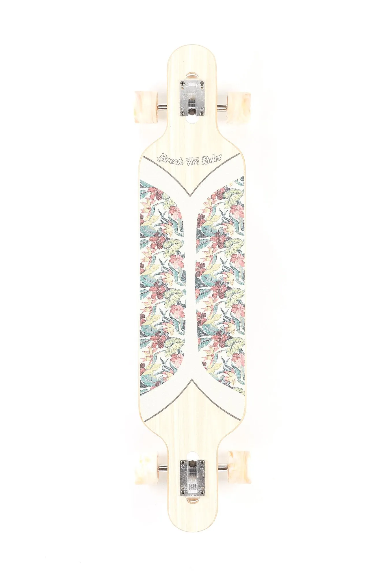 Stained Wood & Floral 41" Longboard