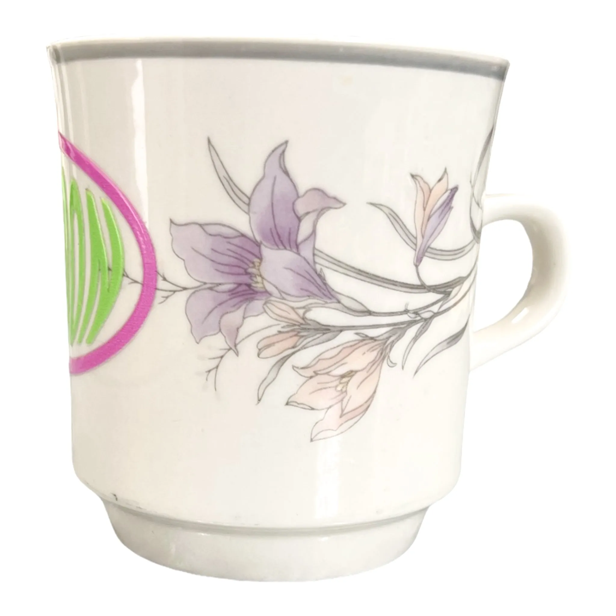 Tasse à fleurs Vintage Upcycled