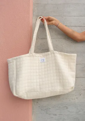 Tote Bag CUADRO Vanille