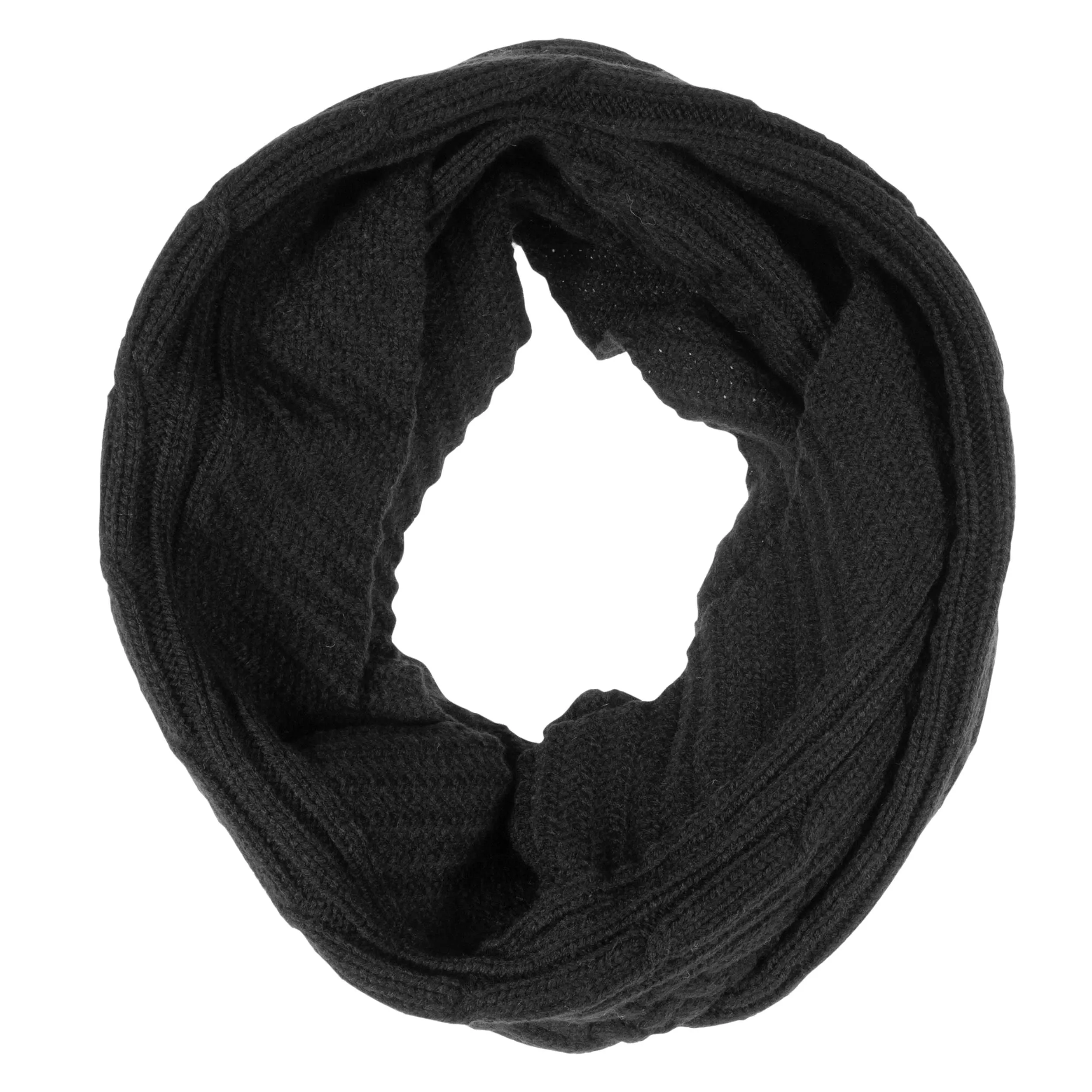 Tour de cou Femme maille d'Aran Noir