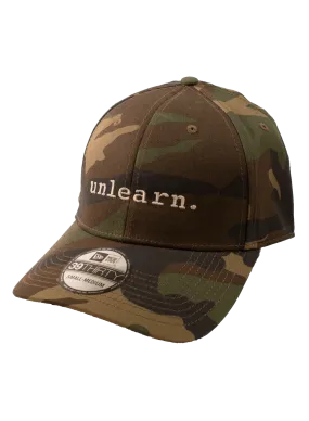 unlearn. Camo New Era Fitted Hat