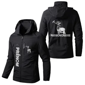 Veste Imperméable Et Coupe-Vent Chasse Au Cerf, Passion Chasse, Cadeau Personnalisé Chasseurs - CT07092355